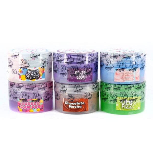 Lit Slime Fidget Putty Texture Pack Sampler Box (6 Jars) Simple Showcase 