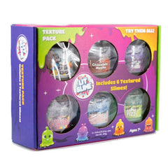 Lit Slime Fidget Putty Texture Pack Sampler Box (6 Jars) Simple Showcase 