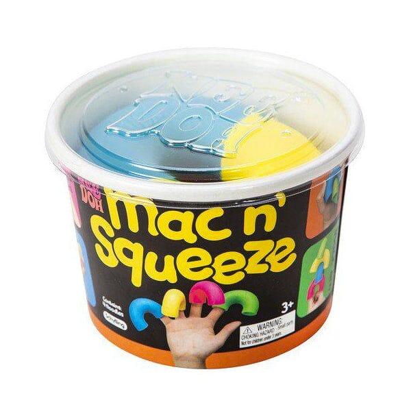 Nee Doh Mac' N' Squeeze | Squishy Fidget Noodles (4pc) Simple Showcase 