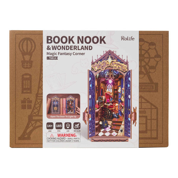 Rolife Book Nook & Wonderland LED Magic Fantasy Corner DIY Kit (185pc) Simple Rolife 