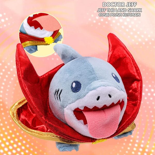 Marvel Jeff the Land Shark Cosbi Keychain Plush Toy Pendant Blind Box (1pc) Simple Pingu 