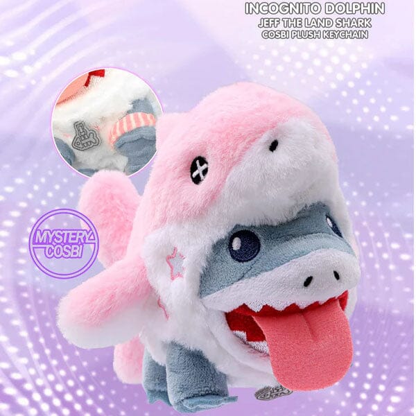 Marvel Jeff the Land Shark Cosbi Keychain Plush Toy Pendant Blind Box (1pc) Simple Pingu 