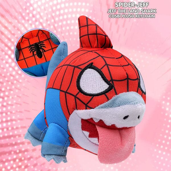 Marvel Jeff the Land Shark Cosbi Keychain Plush Toy Pendant Blind Box (1pc) Simple Pingu 