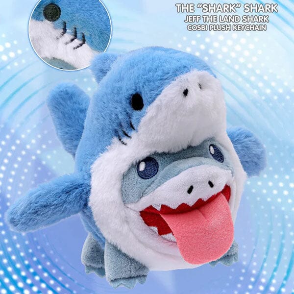 Marvel Jeff the Land Shark Cosbi Keychain Plush Toy Pendant Blind Box (1pc) Simple Pingu 