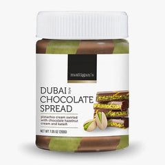 Mattigan's Dubai Style Chocolate Spread (200g) Pistachio Cream Swirled w/ Chocolate Hazelnut & Kataifi