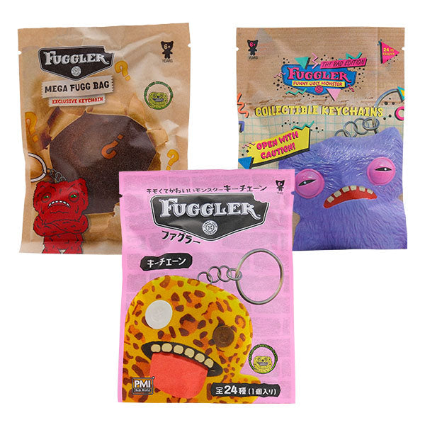 Fuggler Mega FUGG Bag Collectible Figurine Keychains 3-Pack Blind Bag (3pc)