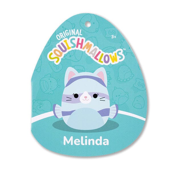 Squishmallows Super Soft Plush Toys 7.5" Melinda The Blue Striped Cat Fish Simple Squishmallows 