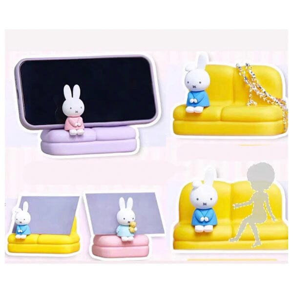 Miffy Sofa Phone Stand Collectible Couch Blind Box (1pc) Series 2 Simple Miffy 