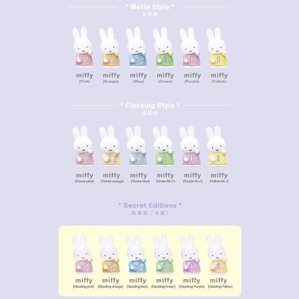 Miffy Pen Holder Series Figurine Blind Box (1pc) Simple Miffy 