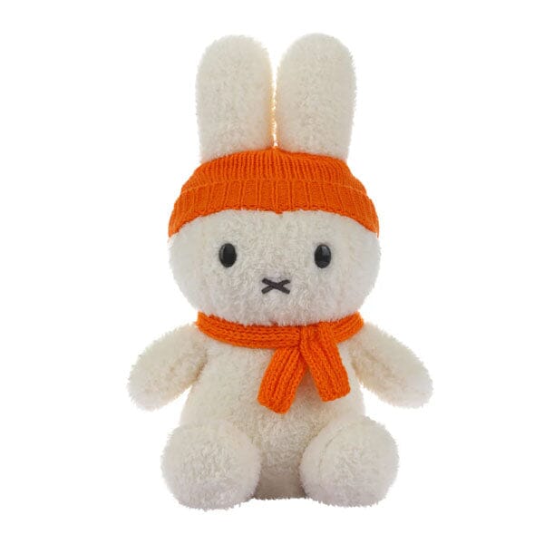 Dutch Miffy 9" Plush Toy in Matching Orange Knit Hat & Scarf Simple Miffy 