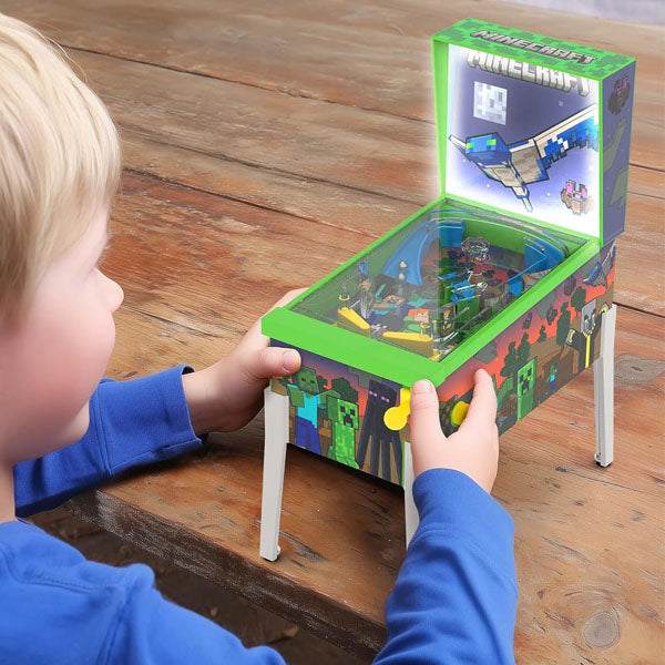 Minecraft Collector Series Mini Tabletop Arcade Pinball Simple Minecraft 