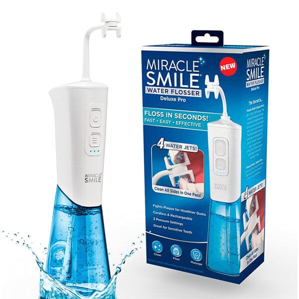 Ontel Miracle Smile Water Flosser Deluxe Pro for Teeth & Gum Health Simple Showcase 