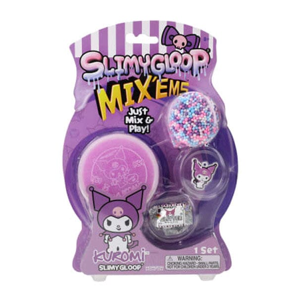 Sanrio Hello Kitty & Friends SlimyGloop Mix'Ems Pre-Made Slime & Accessories Kit (2.5oz) Multiple Styles Preorder Showcase Kuromi Purple Slime Kit 