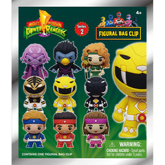 3D Anime: Mighty Morphin' Power Rangers Foam Bag Clip Series 2 (1pc)
