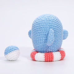 The LOOP Brigade: DIY Mini Crochet Plush Toy Complete Kit For Beginners - Moby the Dolphin