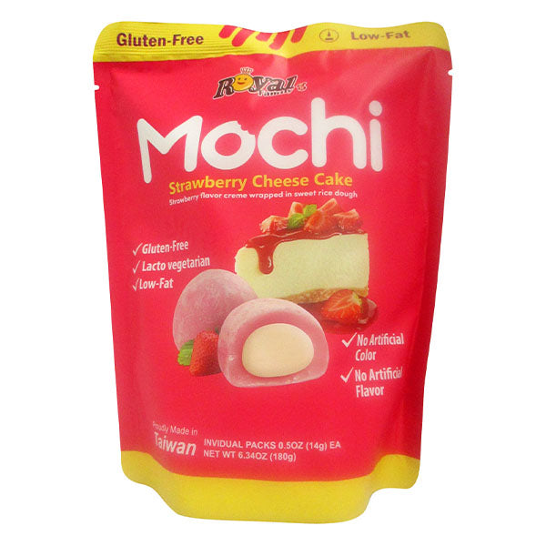 Royal Family Mochi Rice Treats (12pc) Strawberry Cheesecake