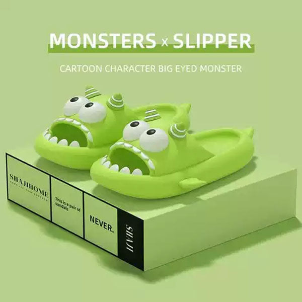 Shhhandals Cartoon Monster Unisex Anti-Slip Foam Cloud Slides (Multiple Sizes)