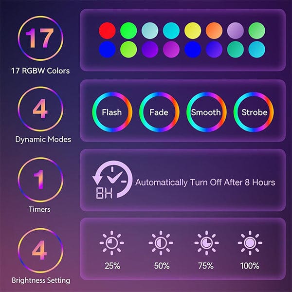 Mood Motions 16" LED Color-Changing Motion Luminous Lamp Simple Exclusive 