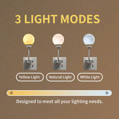 MoonUmi Voice Control 3D Moon Light Nightlight Lamp (1pc)