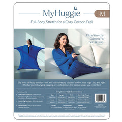 MyHuggie Ultra-Stretchy Cozy Cocoon Blanket in Blue (Multiple Sizes)