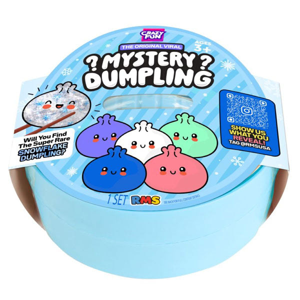 Snowflake Mystery Bao Bun 4" Dumpling Squishy Fidget Toy (1pc)