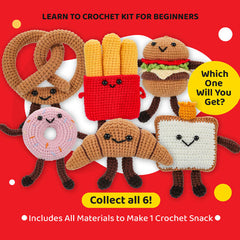 The LOOP Brigade: Mystery Snacks DIY Crochet Plush Toy Complete Kit For Beginners Blind Bag