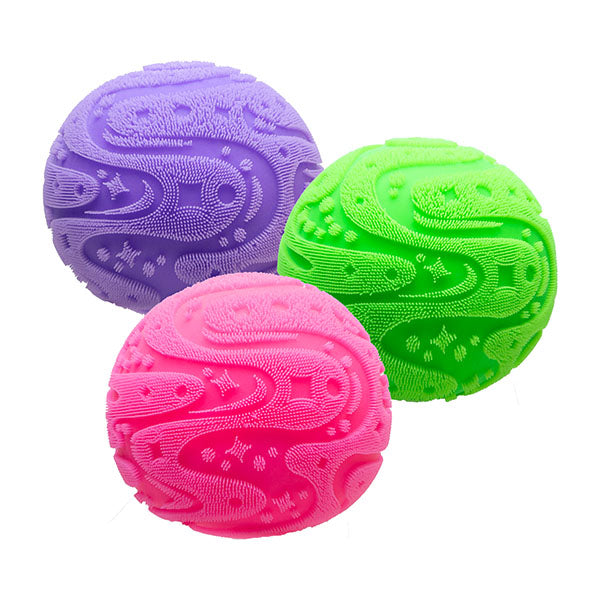 Nee Doh Super Fuzz Ball Wonder Waves GIANT Squishy Fidget Toy (1pc) Color Ships Assorted Simple Nee Doh 