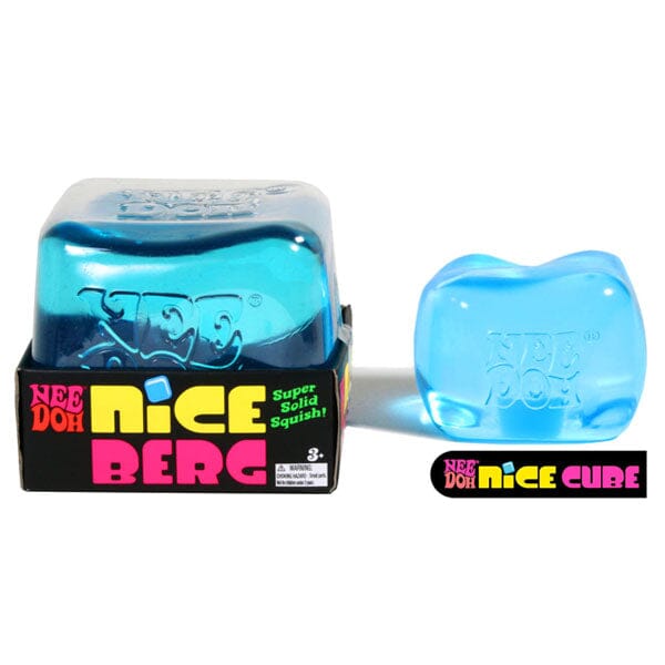 Nee Doh Nice Berg GIANT Blue Squishy Fidget Stress Ball (1pc) Simple Nee Doh 