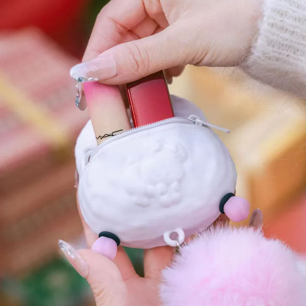 Nommi Forest Melodies Silicone Earbud Case Plush Animal Keychain