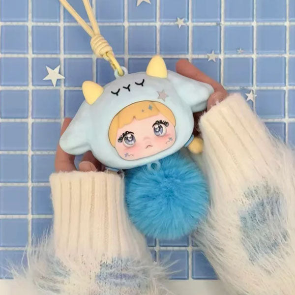 Nommi Forest Melodies Silicone Earbud Case Plush Animal Keychain