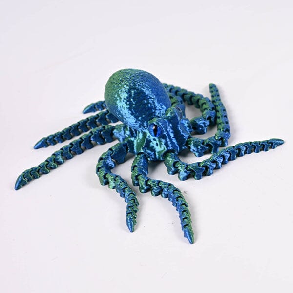 3D Treasures 3D-Printed Articulated Octopus Fidget Toy (Multiple Colors) Simple Exclusive 
