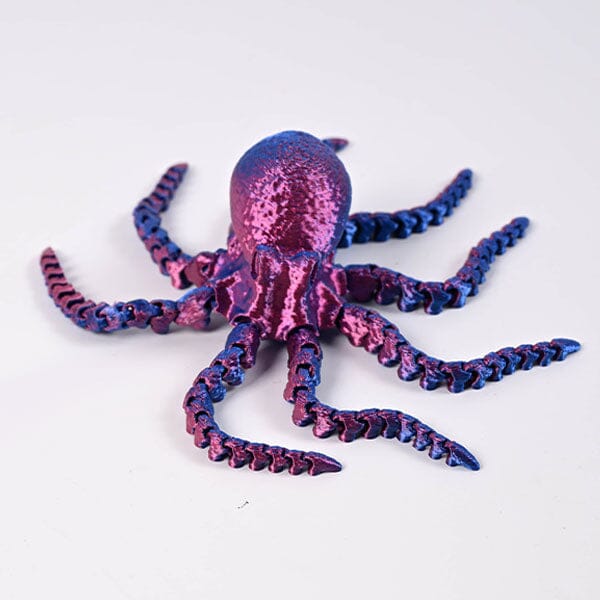 3D Treasures 3D-Printed Articulated Octopus Fidget Toy (Multiple Colors) Simple Exclusive 