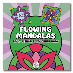 Flowing Mandalas Cute Coloring Book for Adults and Teens By Oh Color Me