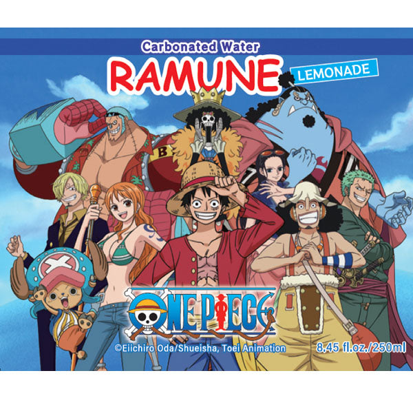 One Piece Anime Ramune Lemonade Japanese Soda Drink (250mL)