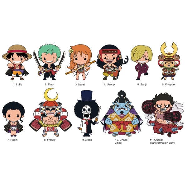 3D One Piece Anime Clip Hanger Blind Bag Series 2 (1pc) Simple Showcase 