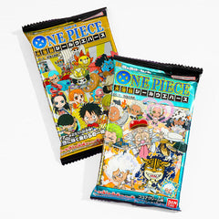 Bandai Namco x One Piece Anime Chocolate Flavored Wafer & Collectible Sticker Pack Volume 1 (13g)