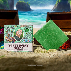 Dr. Squatch® x One Piece Anime All-Natural Bar Soap For Men - Three Sword Surge