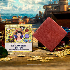 Dr. Squatch® x One Piece Anime All-Natural Bar Soap For Men - Straw Hat Bricc