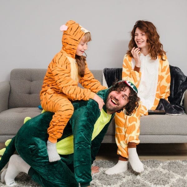 Cozy Cuddler Onesies | Dinosaur | Kids & Adults Sizes Simple Showcase 