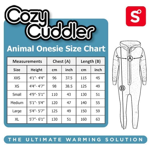 Cozy Cuddler Onesies | Cow | Kids & Adults Sizes Simple Showcase 