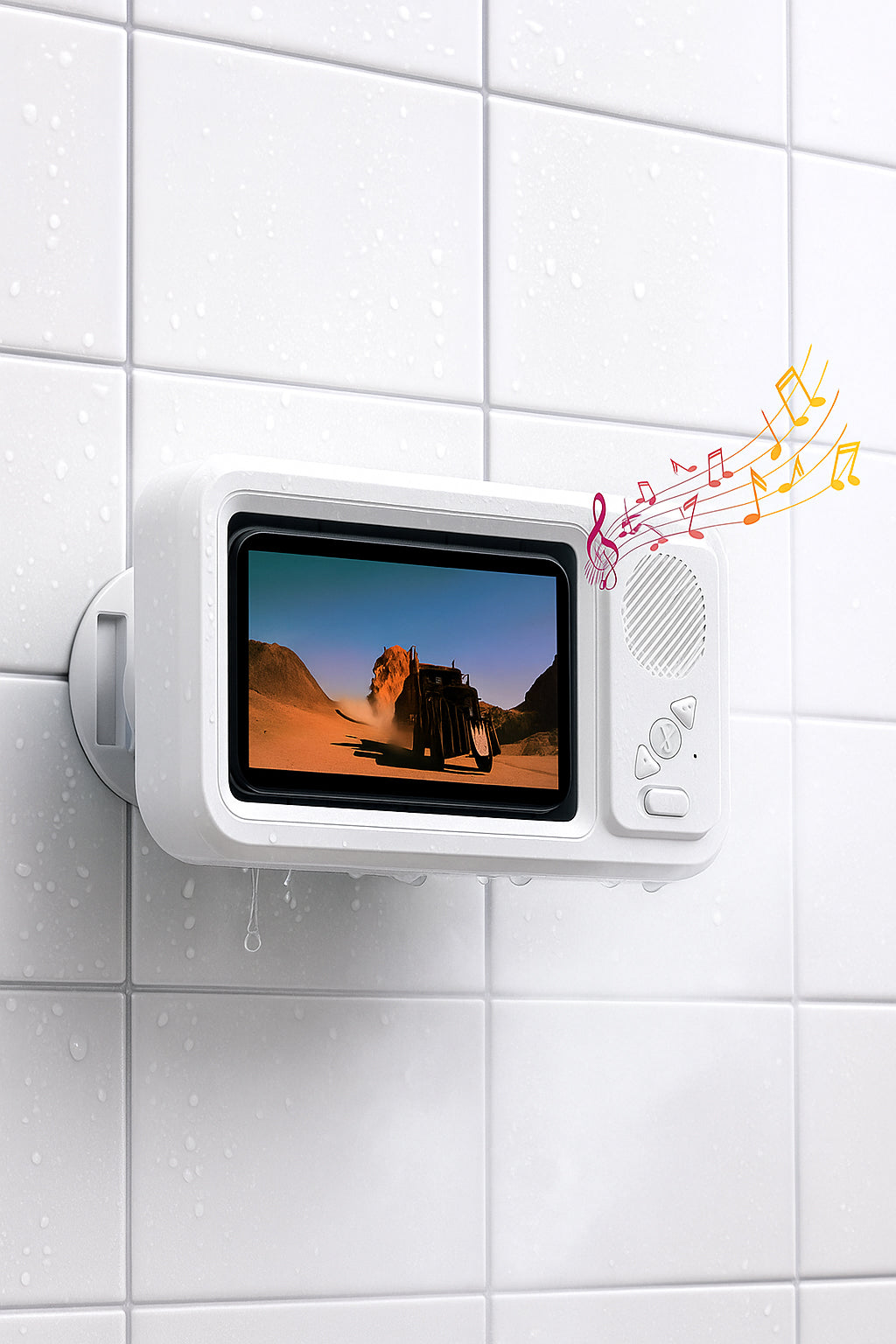 Sonic Vibes: All-in-One Splashproof Case & Speaker