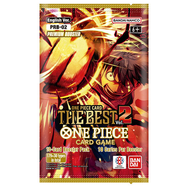 One Piece Card Game PRB-02 The Best Vol. 2 Premium Booster Pack (1 Pack of 10 Cards)