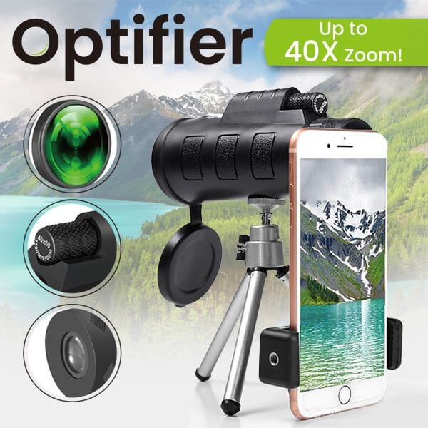 Optifier | HD Monocular Phone Telescope (40X Zoom) Simple Showcase 