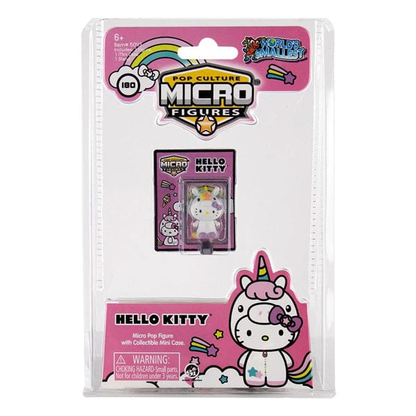 The World's Smallest Collection: World's Smallest Hello Kitty Pop Culture Micro Figures | Ships Assorted Simple Showcase 