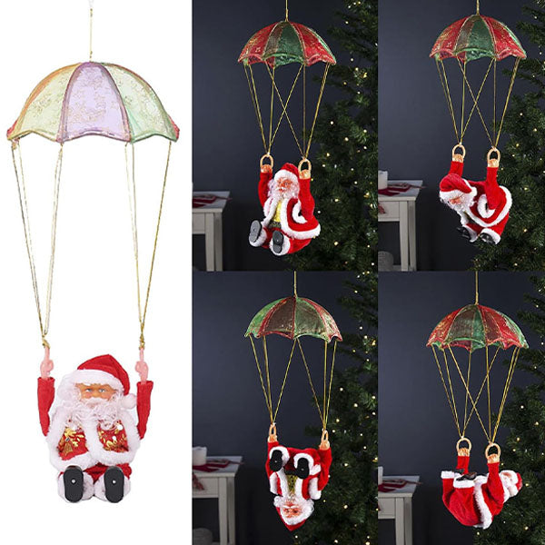 Jolly Moves: Tumbling Parachute Santa Claus Toy Simple Exclusive 