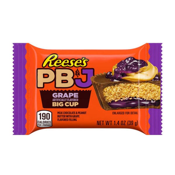 REESE'S Big Cup PB&J Grape Milk Chocolate Peanut Butter Cup (1.4oz) Simple REESE'S 