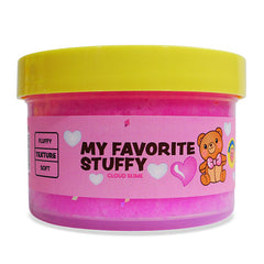 PeachyBbies Novelty Slime Fidget Putty (7oz Jar) "My Favorite Stuffy" Cloud Slime