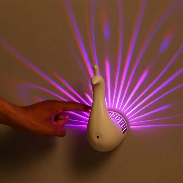 PeacockPop Wall Sconce Peacock Projection Touch Lamp Simple Exclusive 