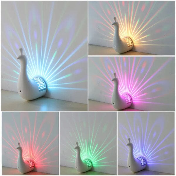 PeacockPop Wall Sconce Peacock Projection Touch Lamp Simple Exclusive 