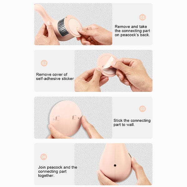 PeacockPop Wall Sconce Peacock Projection Touch Lamp Simple Exclusive 